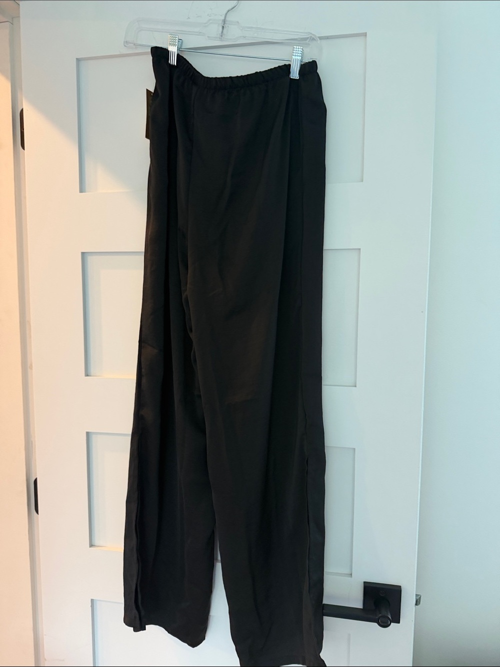 Joe Fresh Black Wide-Leg Pull-On Pants